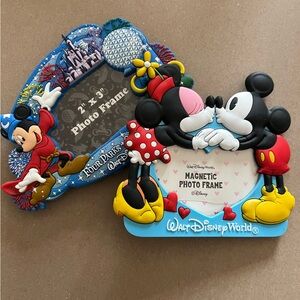 Disney Mickey and Minnie Walt Disney World photo fridge magnets